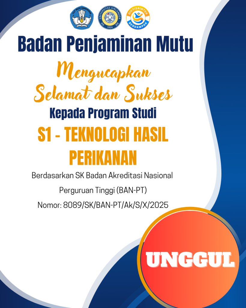 Program Studi Teknologi Hasil Perikanan Universitas Airlangga Raih Akreditasi Unggul dari BAN-PT